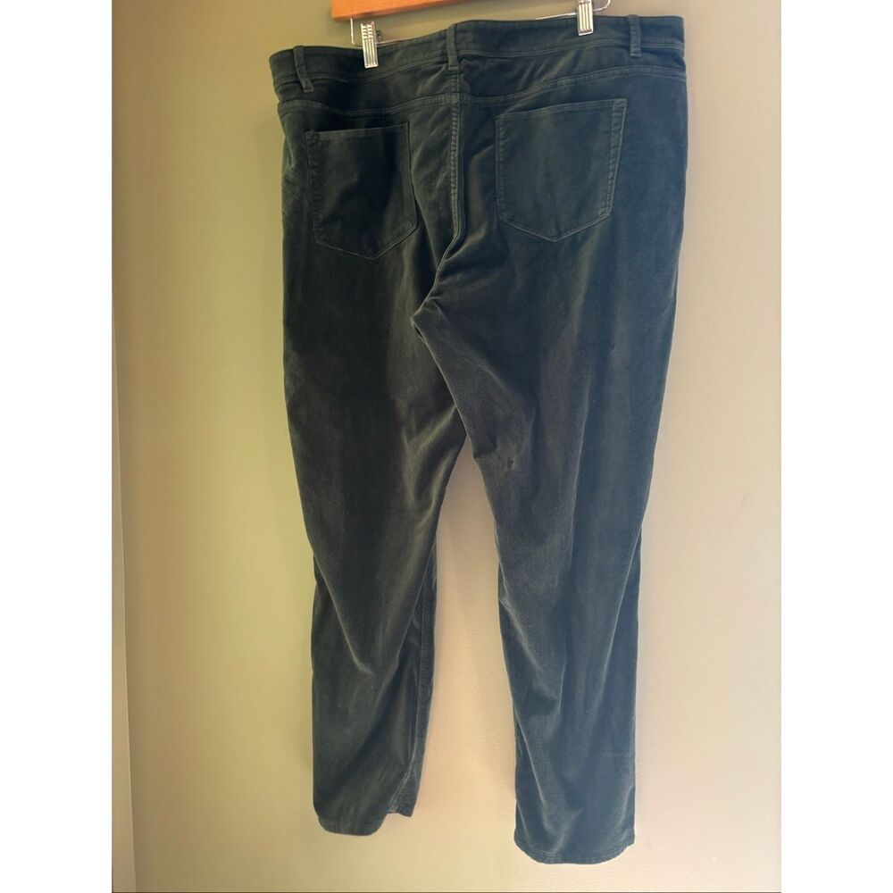 J Jill 18 EUC forest green stretchy velvet/corduroy pants
